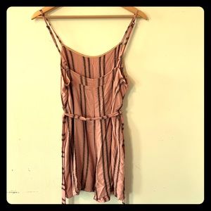 Reformation Striped Shorts Romper M / L